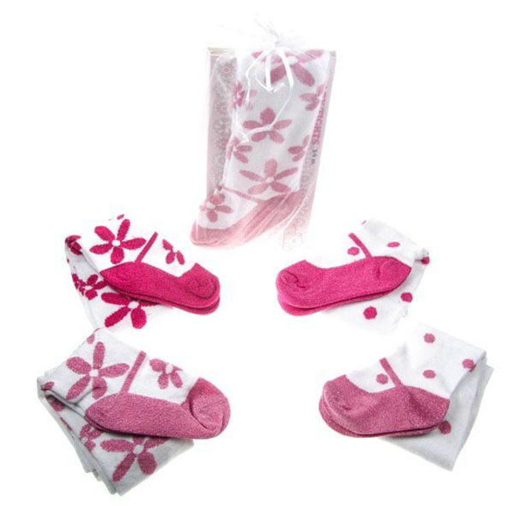 Picture of 1015 INFANTS METALLIC COLOURED SOLE GIFT TIGHTS 0-3 MONTHS